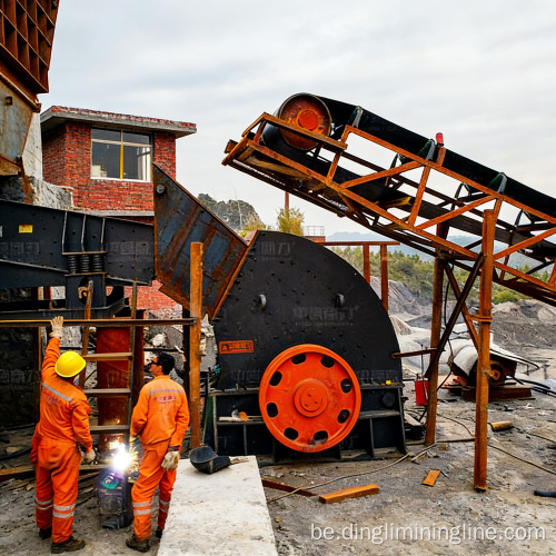 Кампактная сістэма драбнення вапняка для невялікіх праектаў